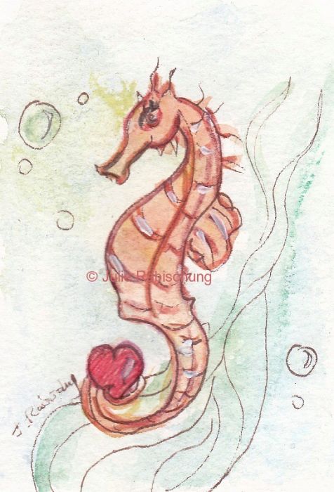 sweet seahorse by Julie Rabischung